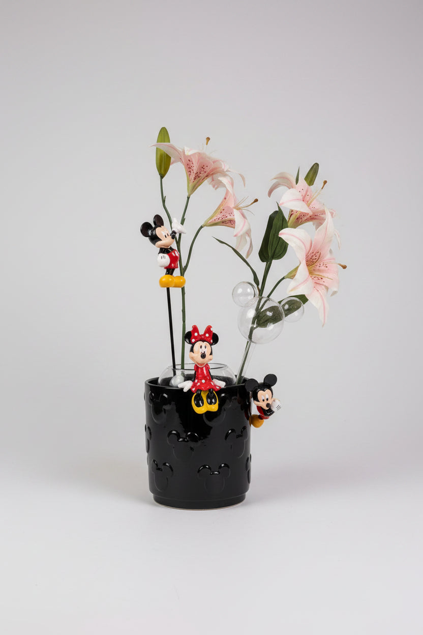 Disney Mickey Mouse Pot Buddy - Decorative Figurine for Flower Pots 10 cm