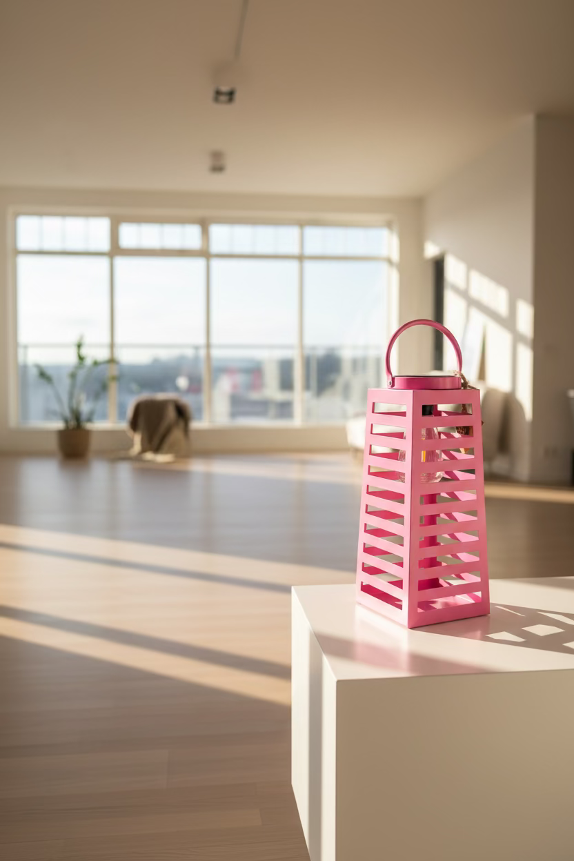 Solar Lantern - Pink Glow Edition