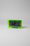 Karlsson Boxed Flip Clock – Neon Green Edition