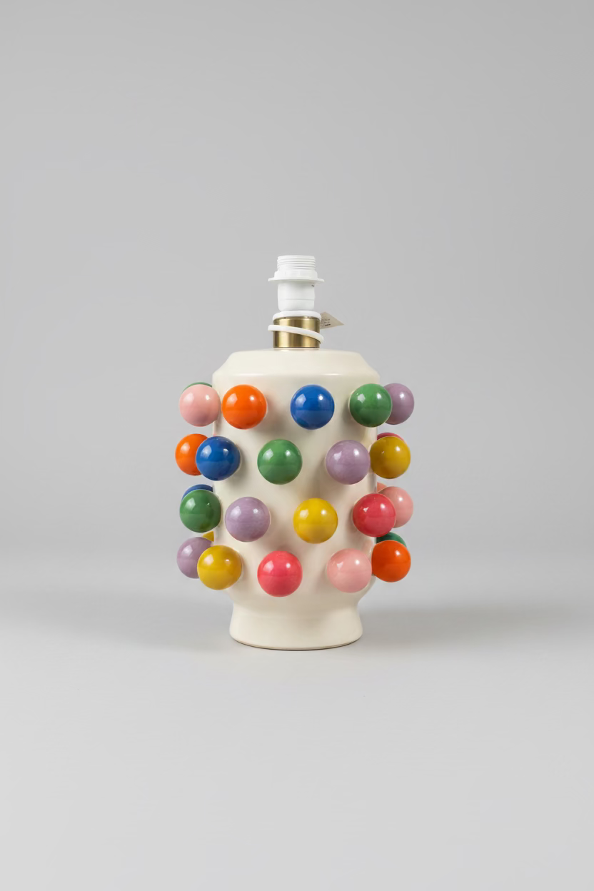 Bubble Pop Design Table Lamp – Ceramic Lamp with Colorful Spheres