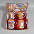 Sicily Mug Set – 4-piece porcelain in gift box