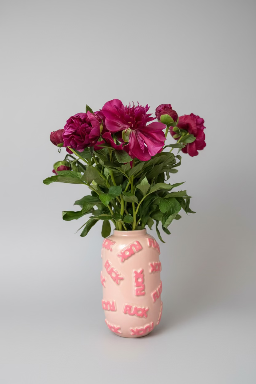 Fuck Vase Pink – Statement Ceramic Vase