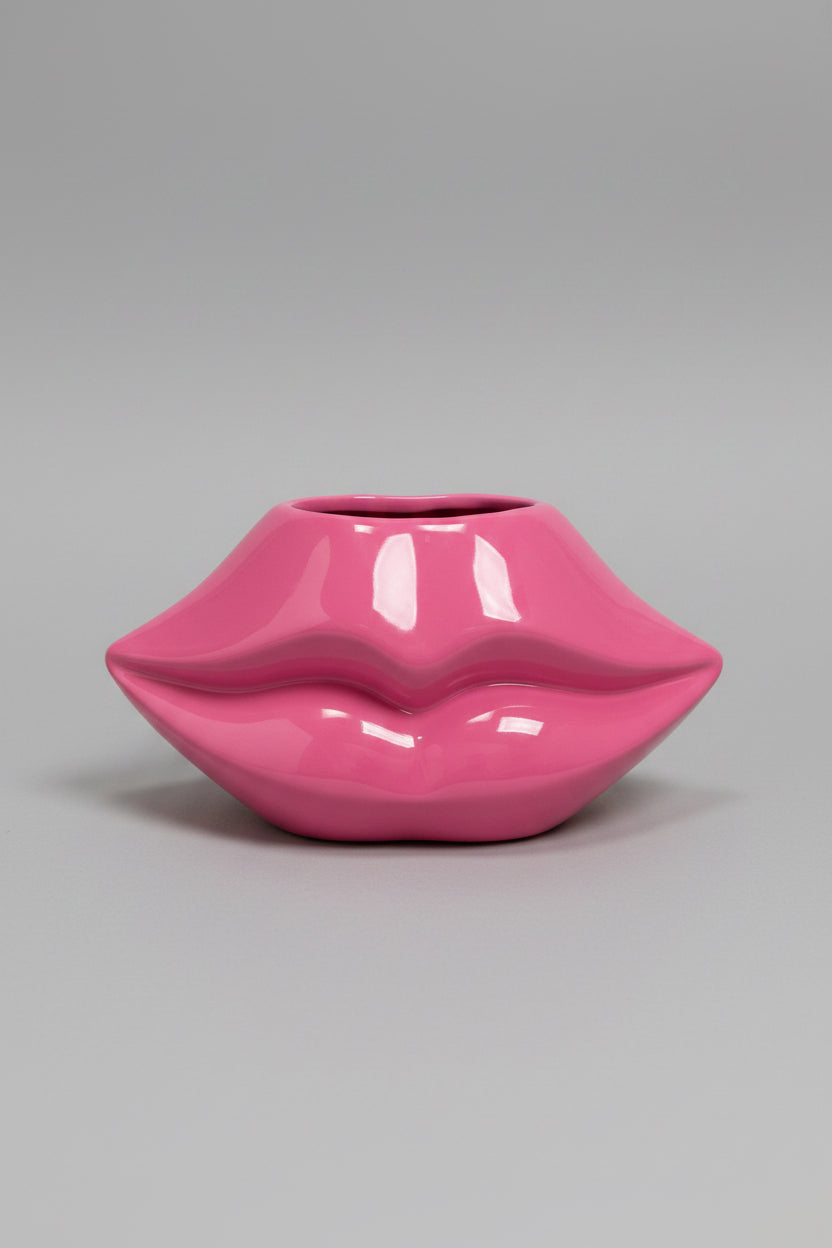 Lips Vase Pink XL – Statement Ceramic Vase