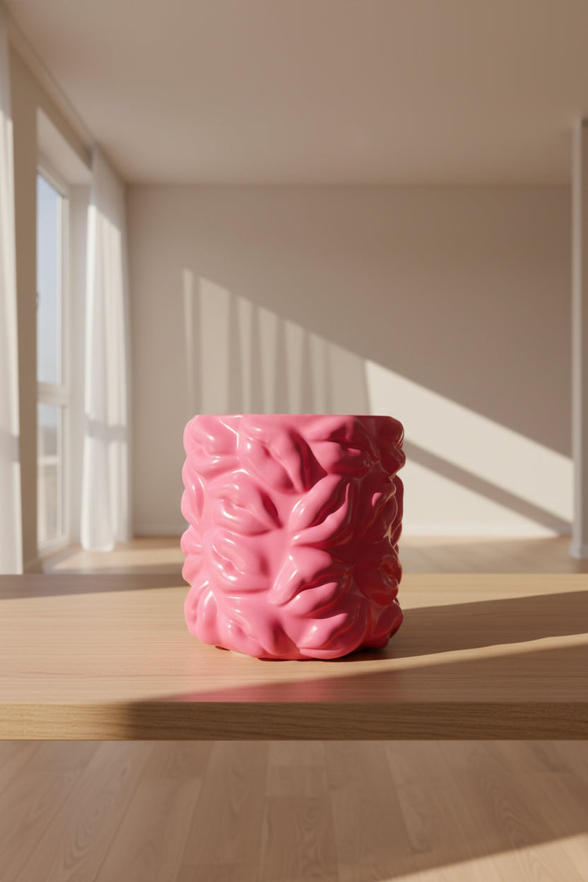 Kiss Vase Pink XL – Ceramic Designer Vase