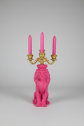 ROYAL LION Candlestick – Pink Edition