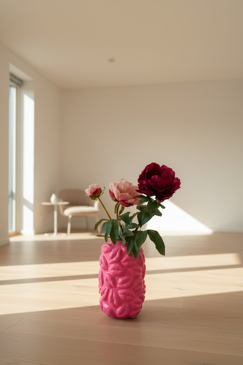 Kiss Vase XL Pink – Statement Ceramic Vase