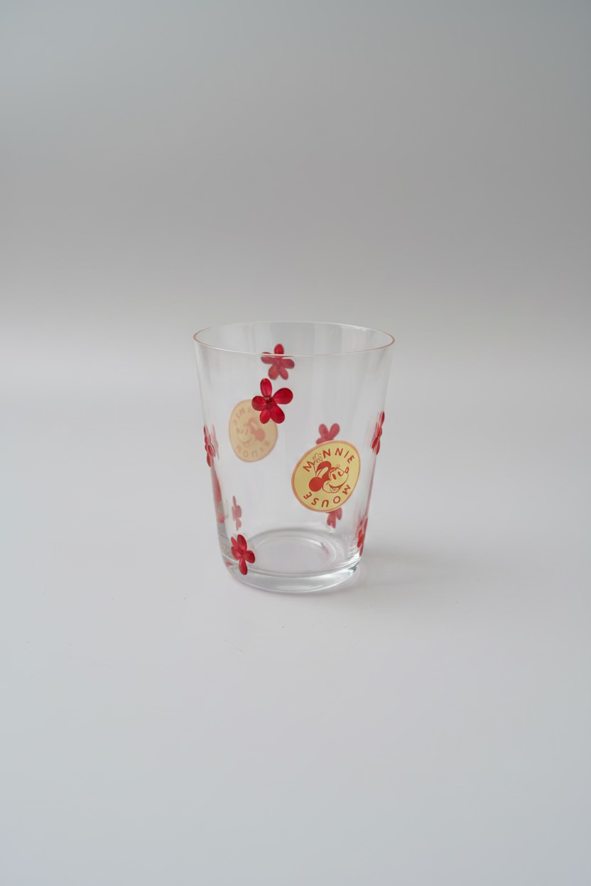Disney Minnie Mouse Flower Glass – Pink Flower Edition