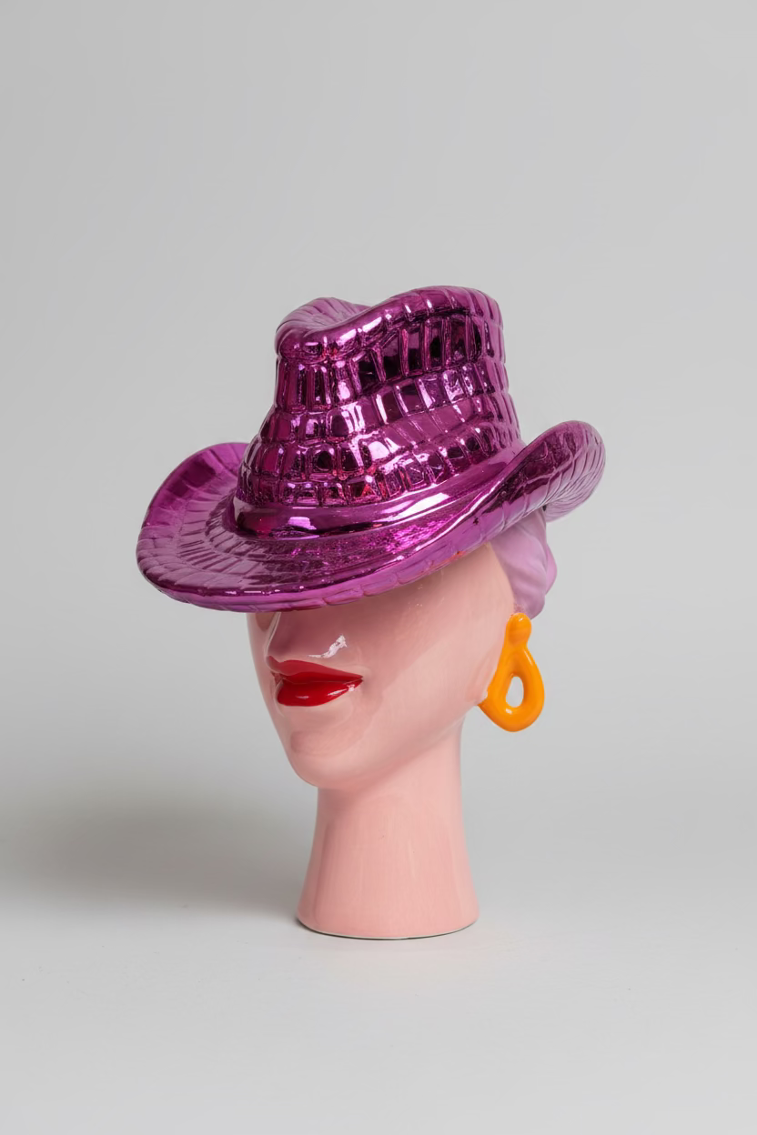 Cowgirl Vase "Pink Rodeo Queen"