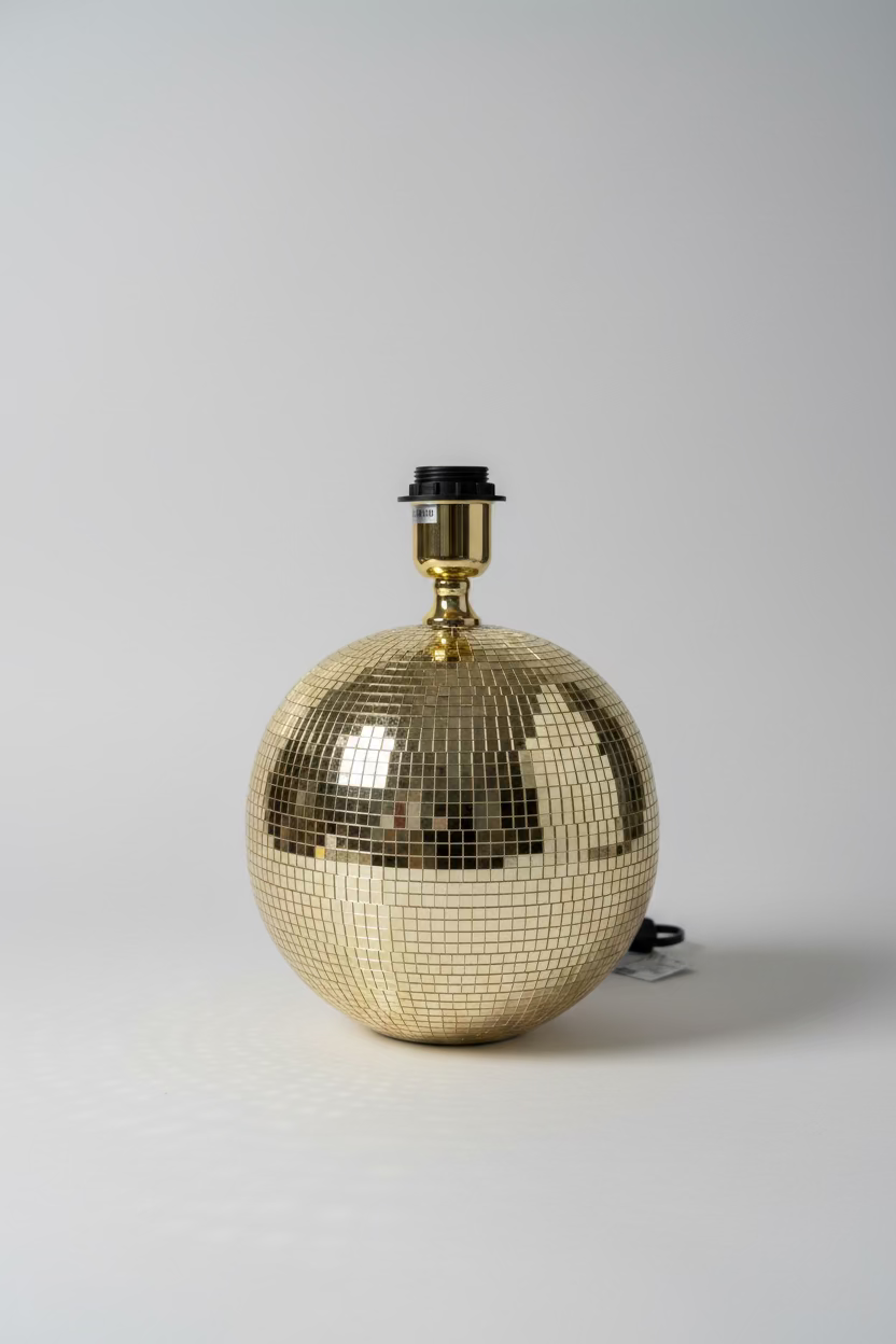 Disco Glam Table Lamp Base Gold – Luxury Edition