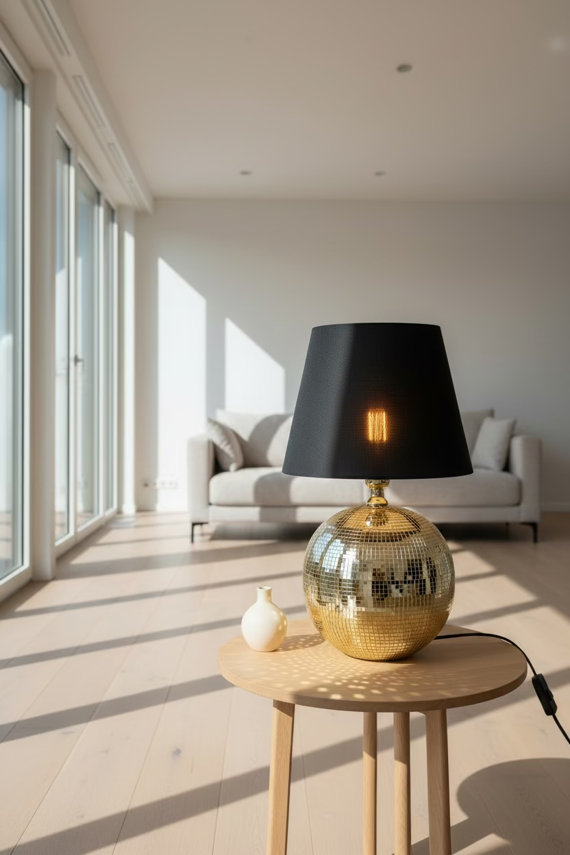 Disco Glam Table Lamp Base Gold – Luxury Edition