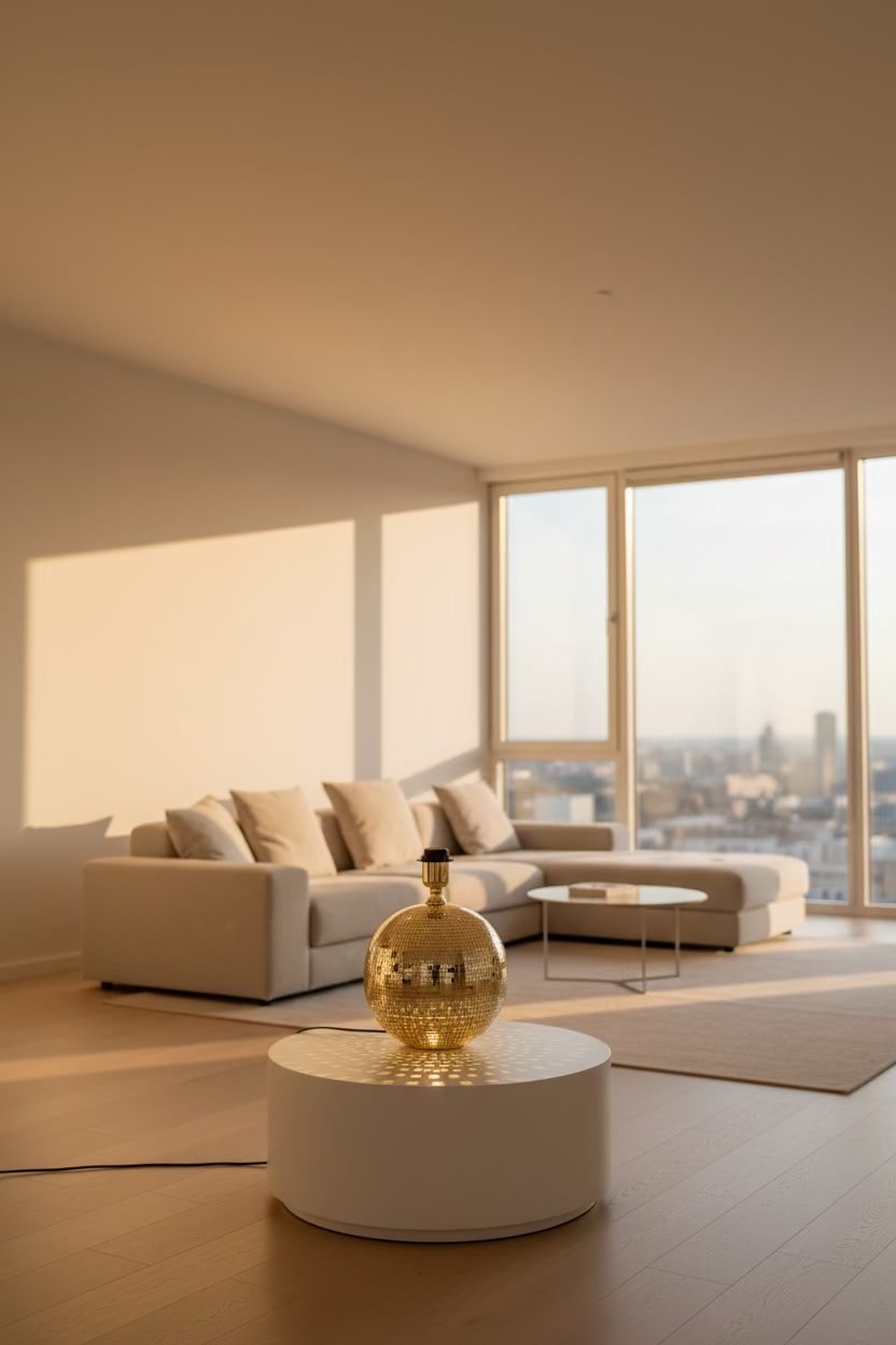 Disco Glam Table Lamp Base Gold – Luxury Edition