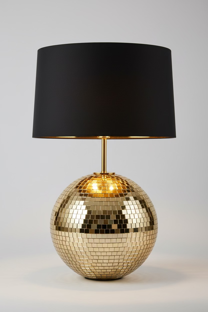 Disco Glam Table Lamp Base Gold – Luxury Edition