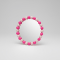Bubble Mirror M – Neon Pink & Blush