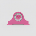 XL Retro Table Clock Pink - Statement Clock in Vintage Design