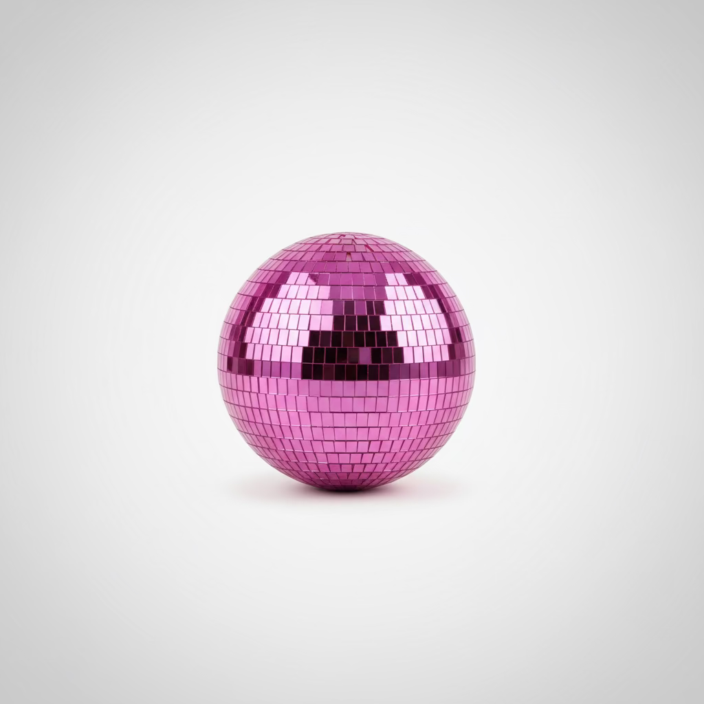 Disco Ball Pink XL – Glamour Mirror Ball