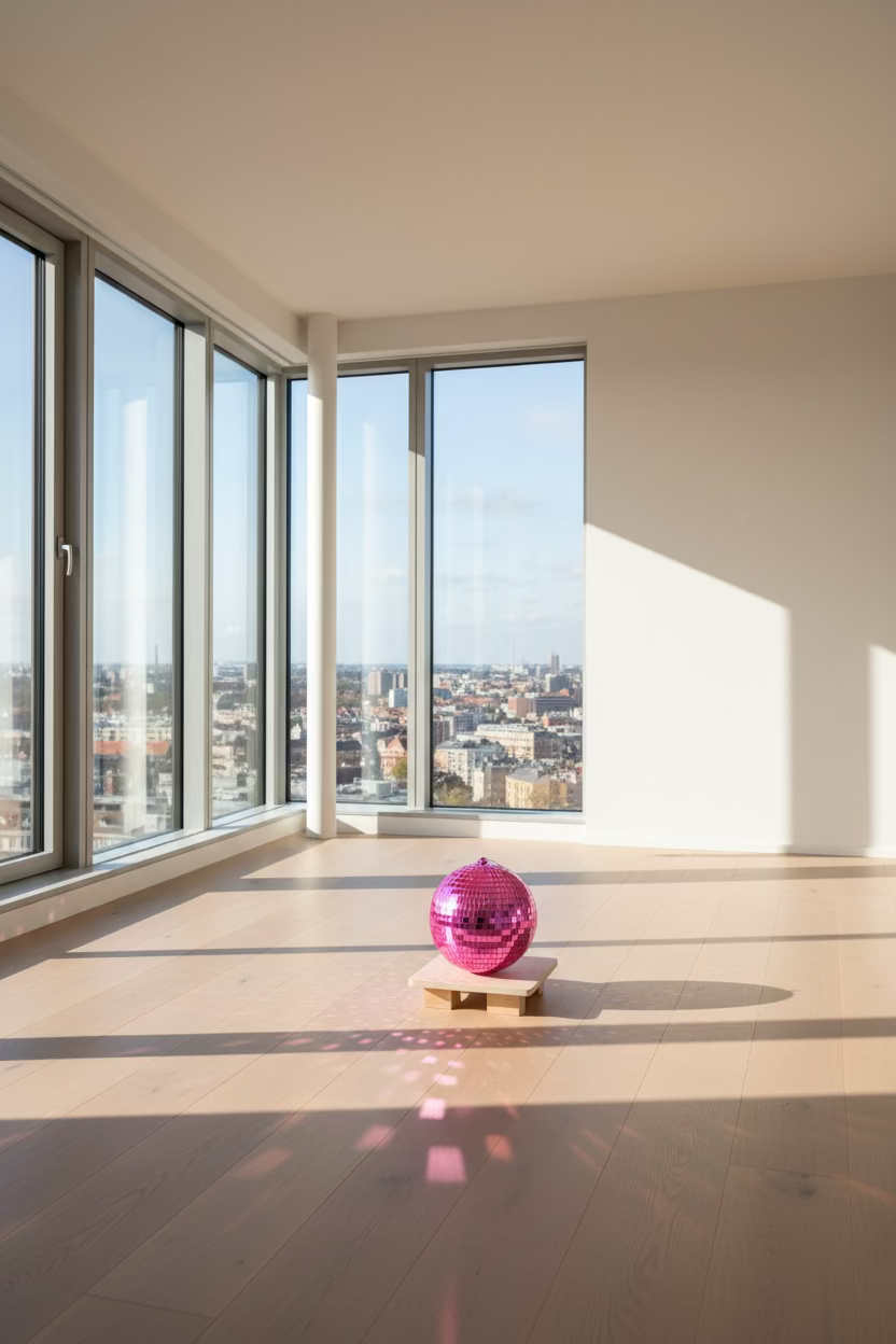 Disco Ball Pink XL – Glamour Mirror Ball