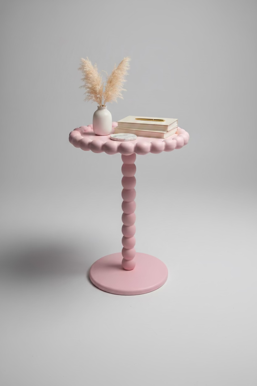 Bubble Side Table Pink – Designer Side Table