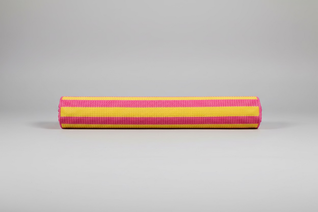 Sunset Stripe Outdoor Rug – Pink & Yellow