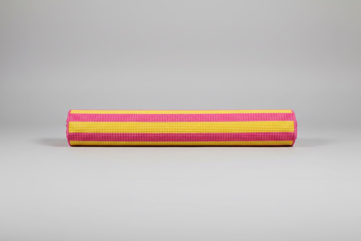 Sunset Stripe Outdoor Rug – Pink & Yellow