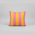 Sunset Stripe Outdoor Cushion – Pink & Yellow