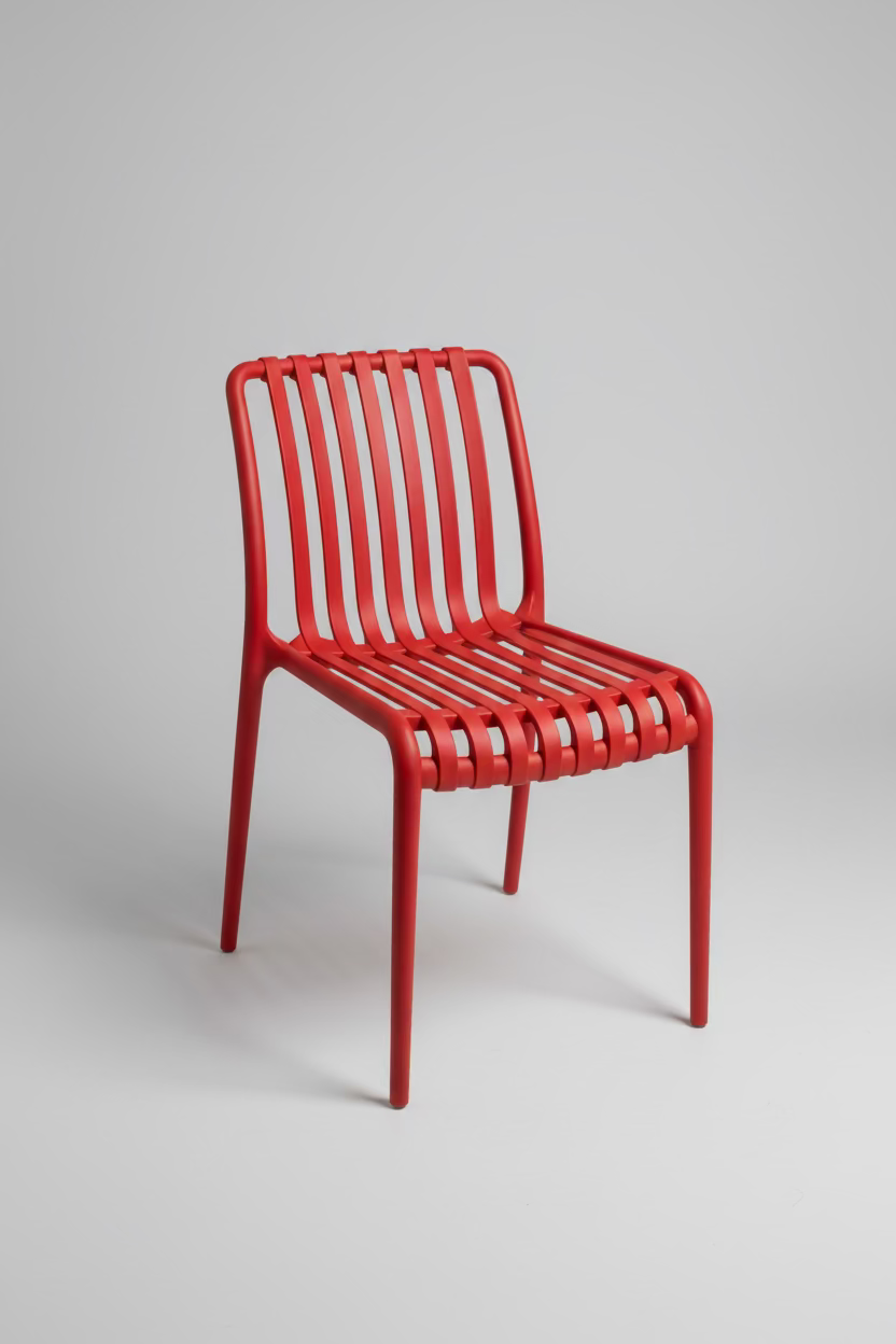 Designstuhl „Garbo“ – Cherry Red