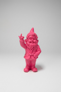 Cheeky Statement Garden Gnome Pink – Pop Art Decorative Figure