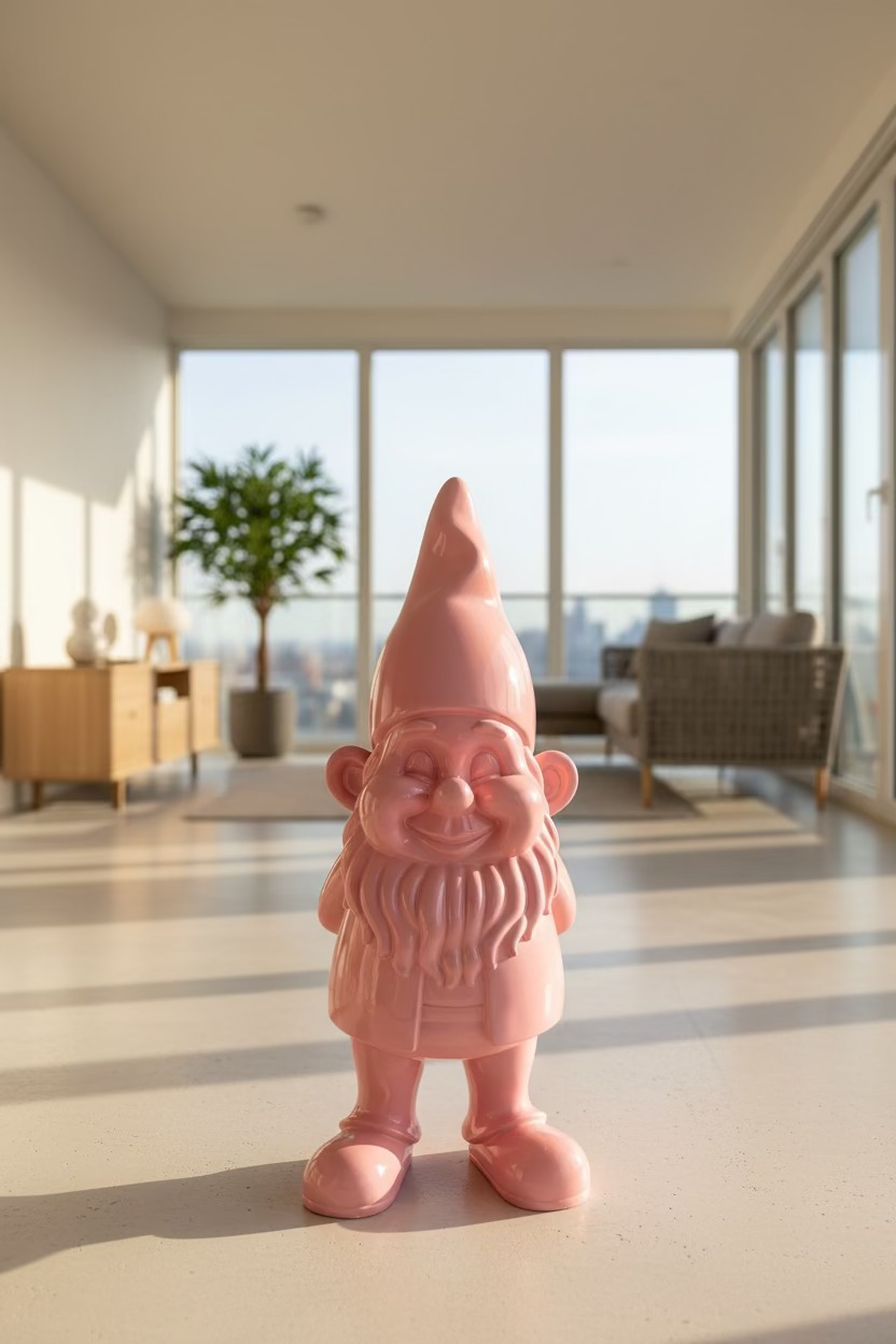 XL Garden Gnome "Candy Pink" - Design Edition