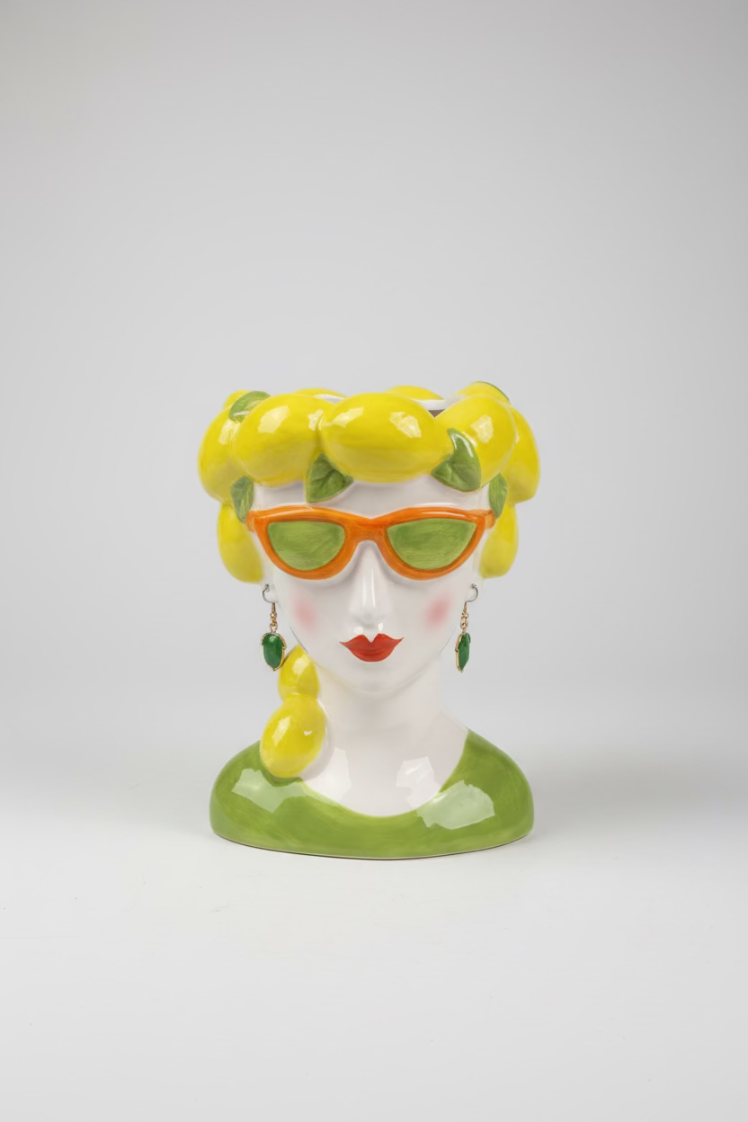 Lemon Lady Vase M