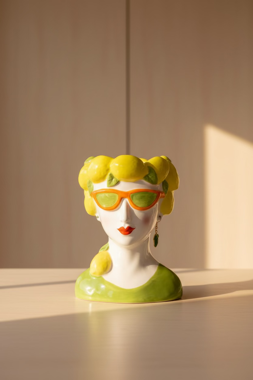 Lemon Lady Vase M