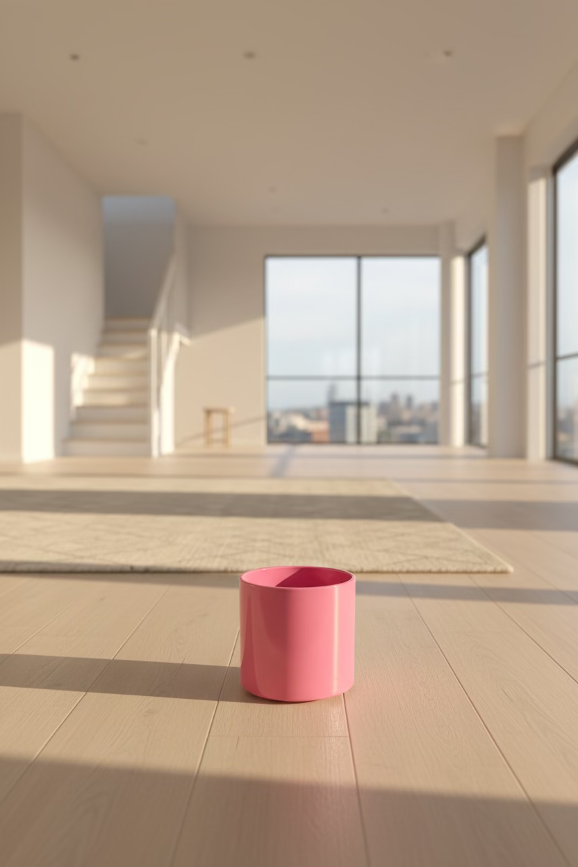 Pink Gloss Planter – Modern Living Edition