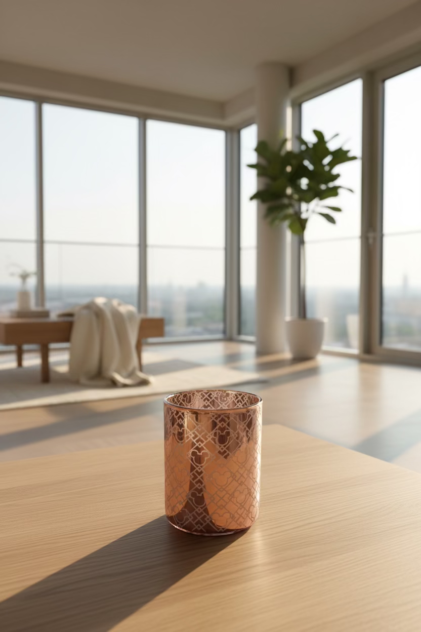 Disney Mickey Mouse Tealight Holder "Rose Gold Pattern"