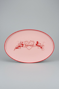 Disney Mickey & Minnie Servierplatte „Heart Ribbon“ – Oval