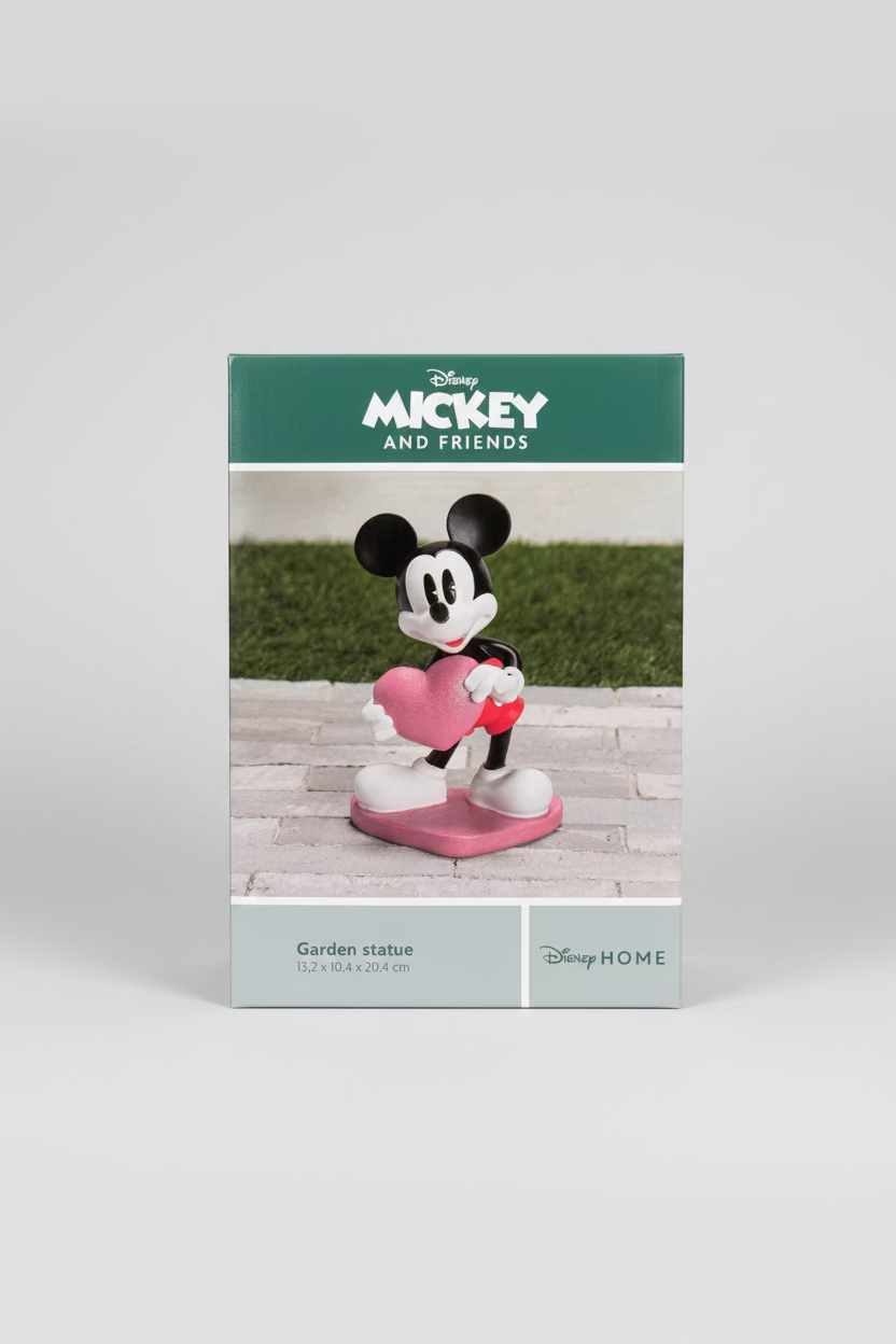 Disney Mickey Heart Garden Statue
