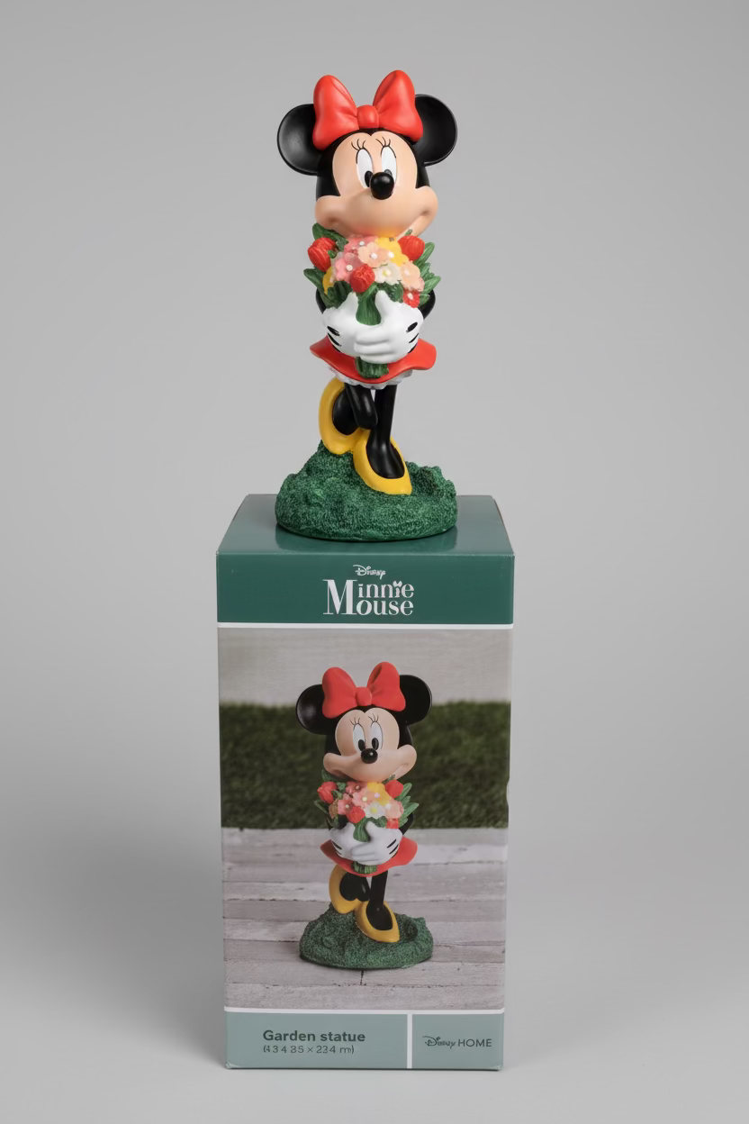 Disney Minnie Flower Garden Statue