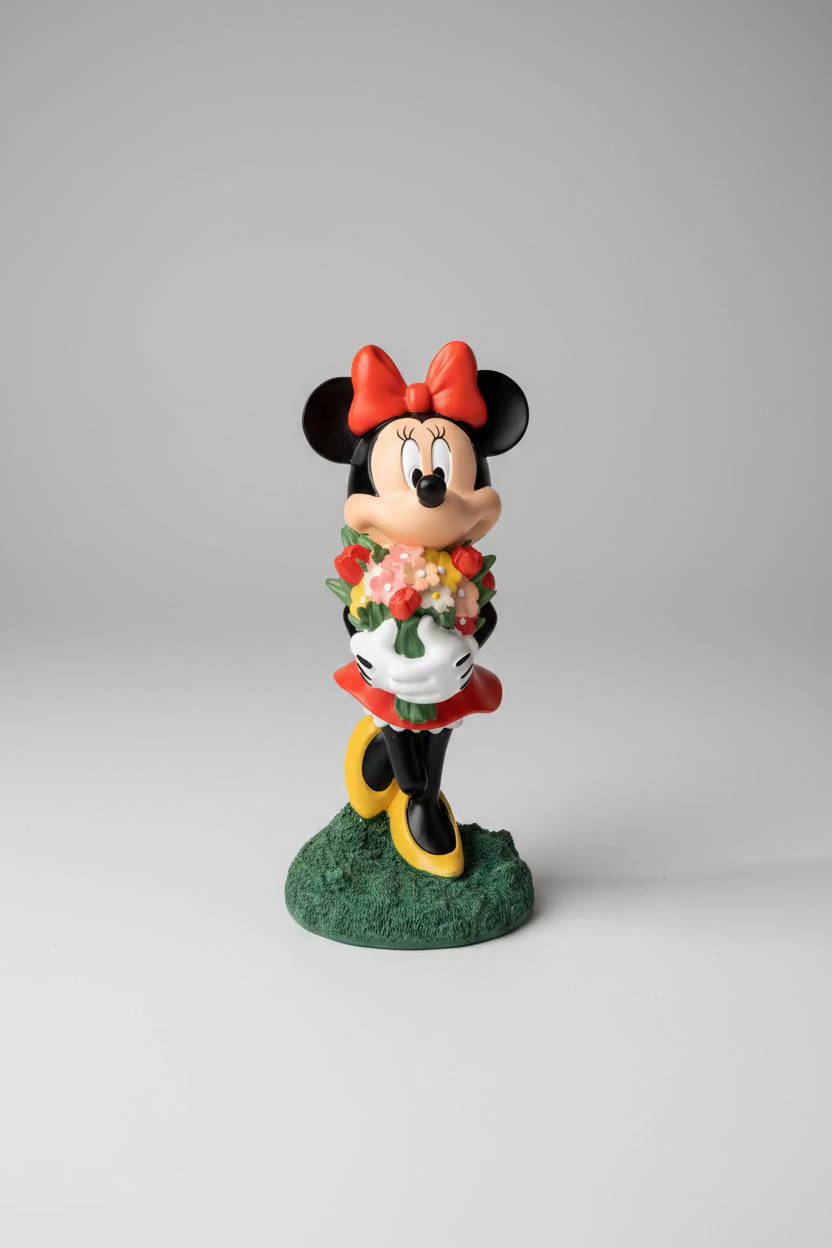 Disney Minnie Flower Garden Statue