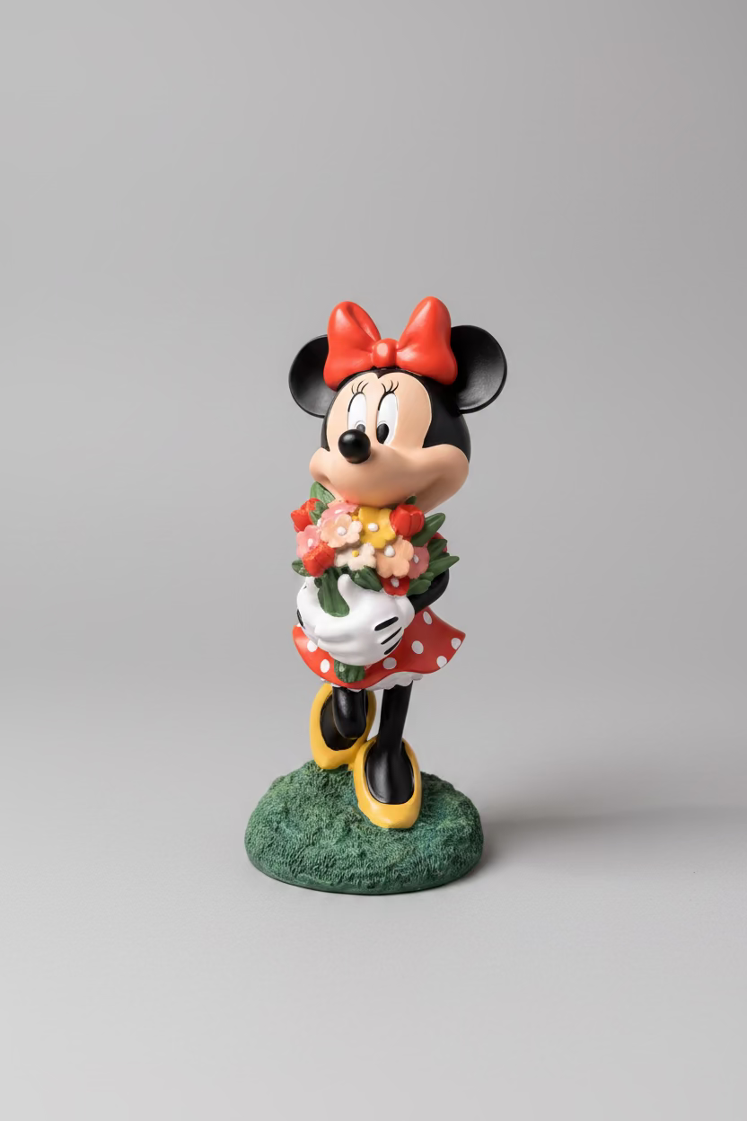 Disney Minnie Flower Garden Statue