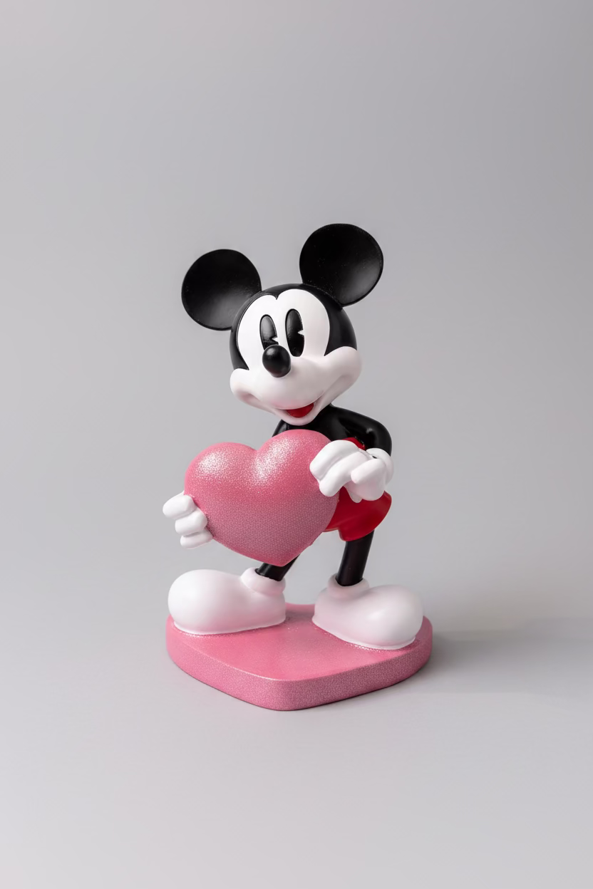 Disney Mickey Heart Garden Statue
