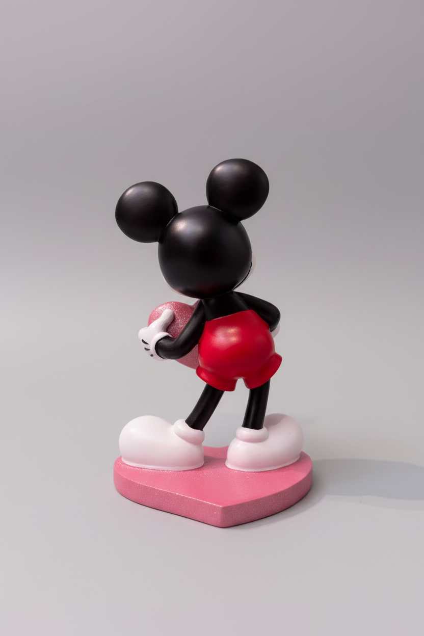 Disney Mickey Heart Garden Statue