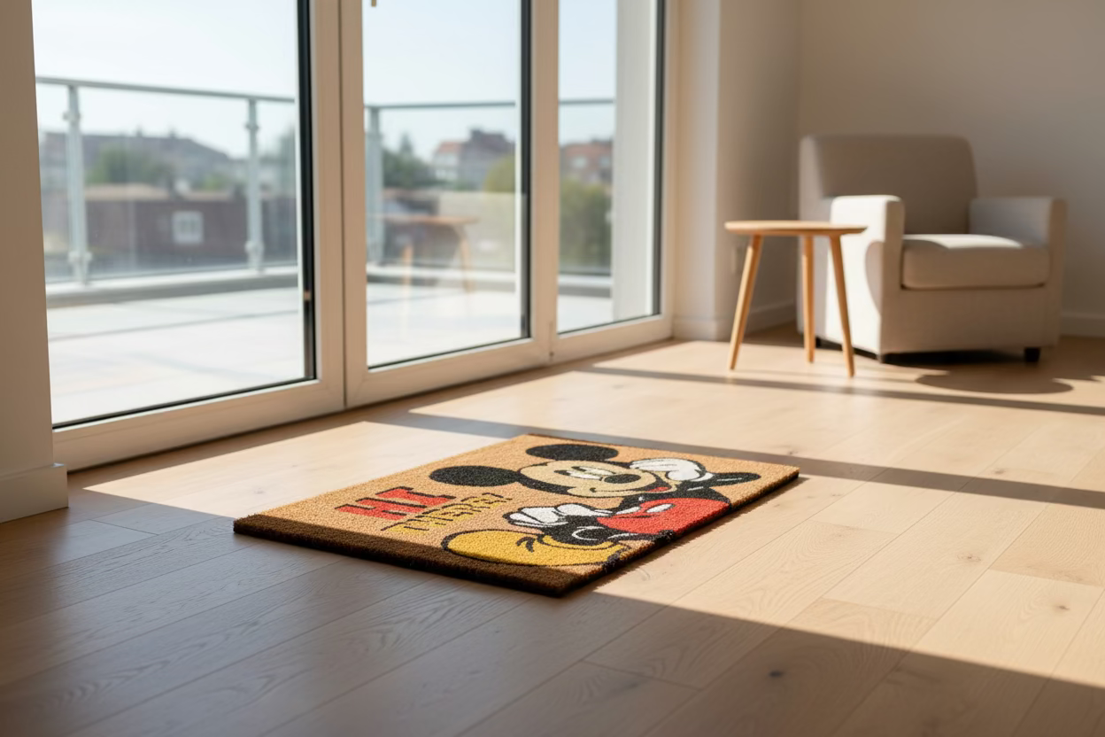 Disney Mickey Mouse Doormat "Hi There!" - Official Licensed Product