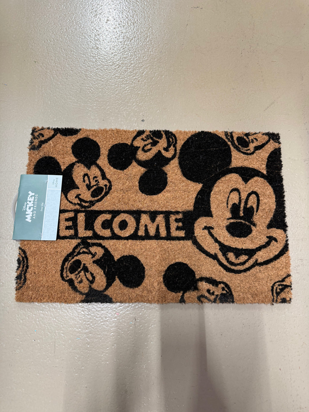Disney Mickey Mouse Doormat "Welcome" - Officially Licensed Product