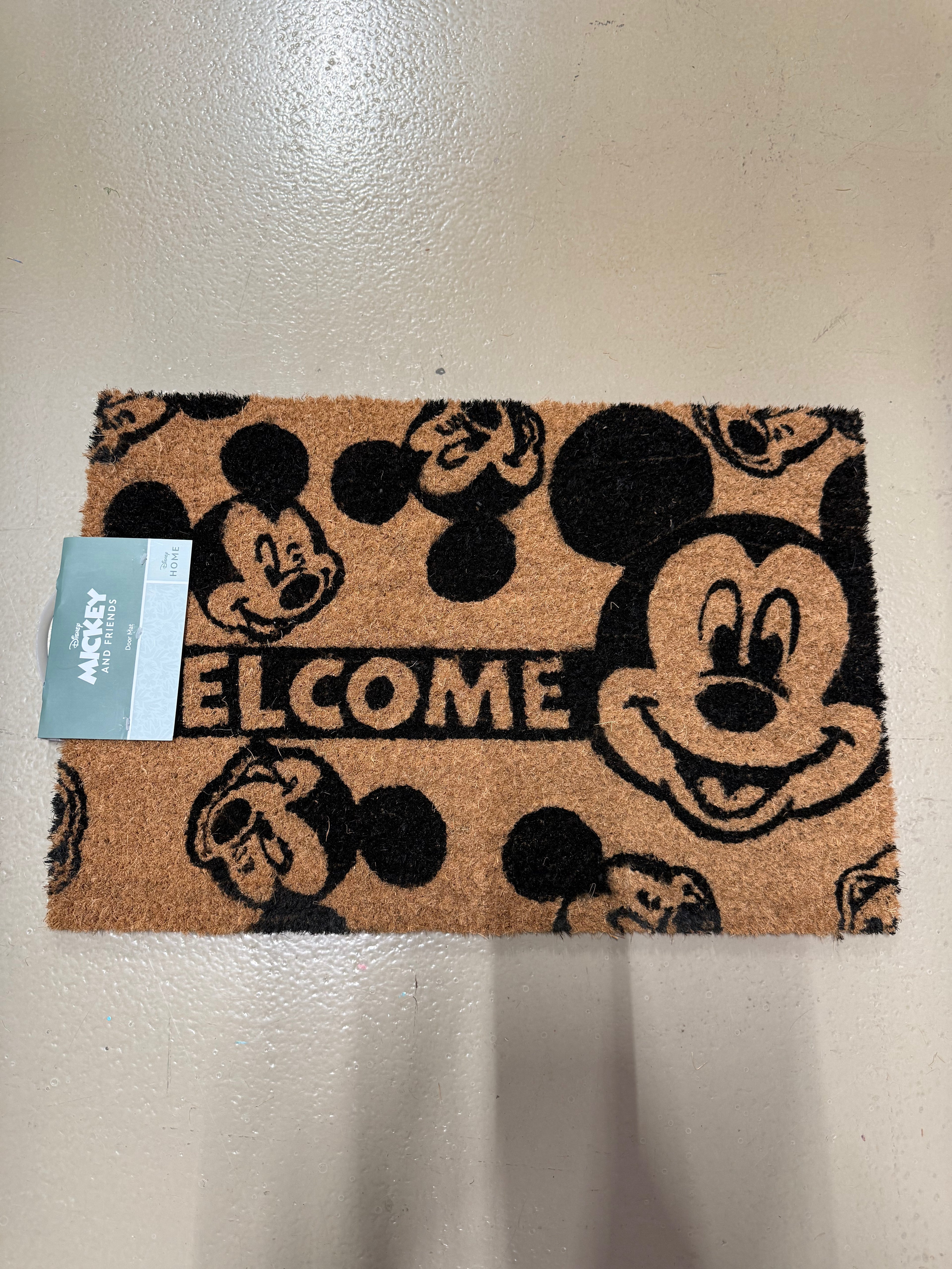 Disney Mickey Mouse Doormat "Welcome" - Officially Licensed Product
