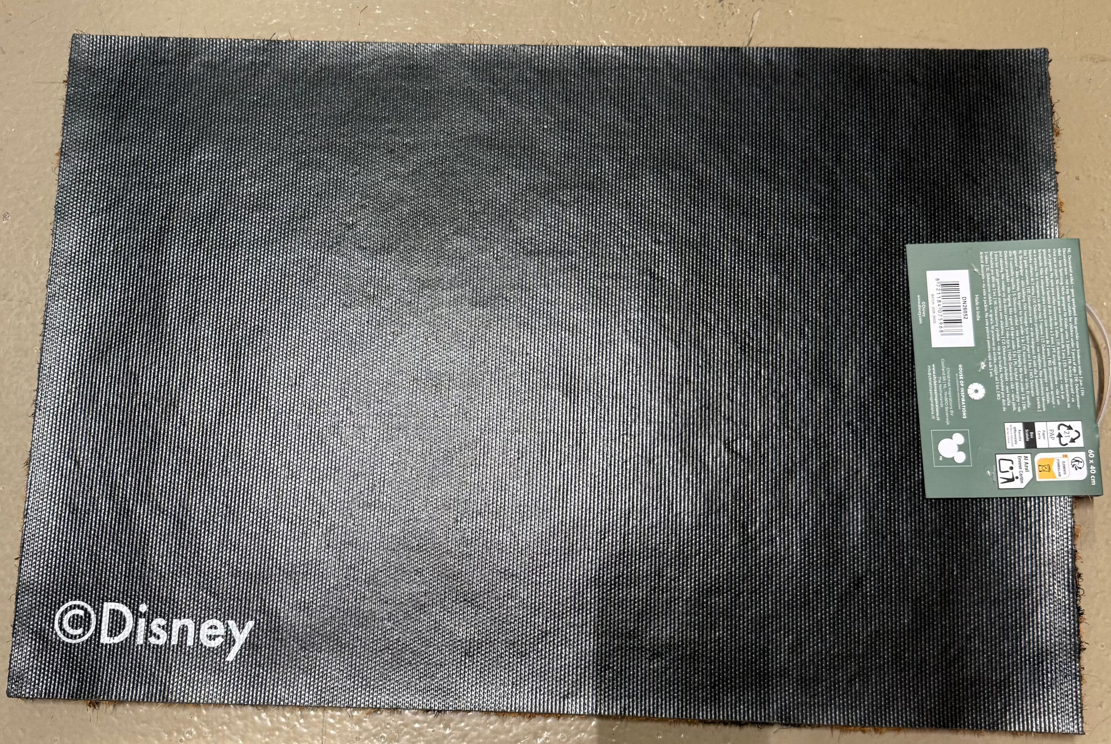 Disney Mickey Mouse Doormat "Welcome" - Officially Licensed Product