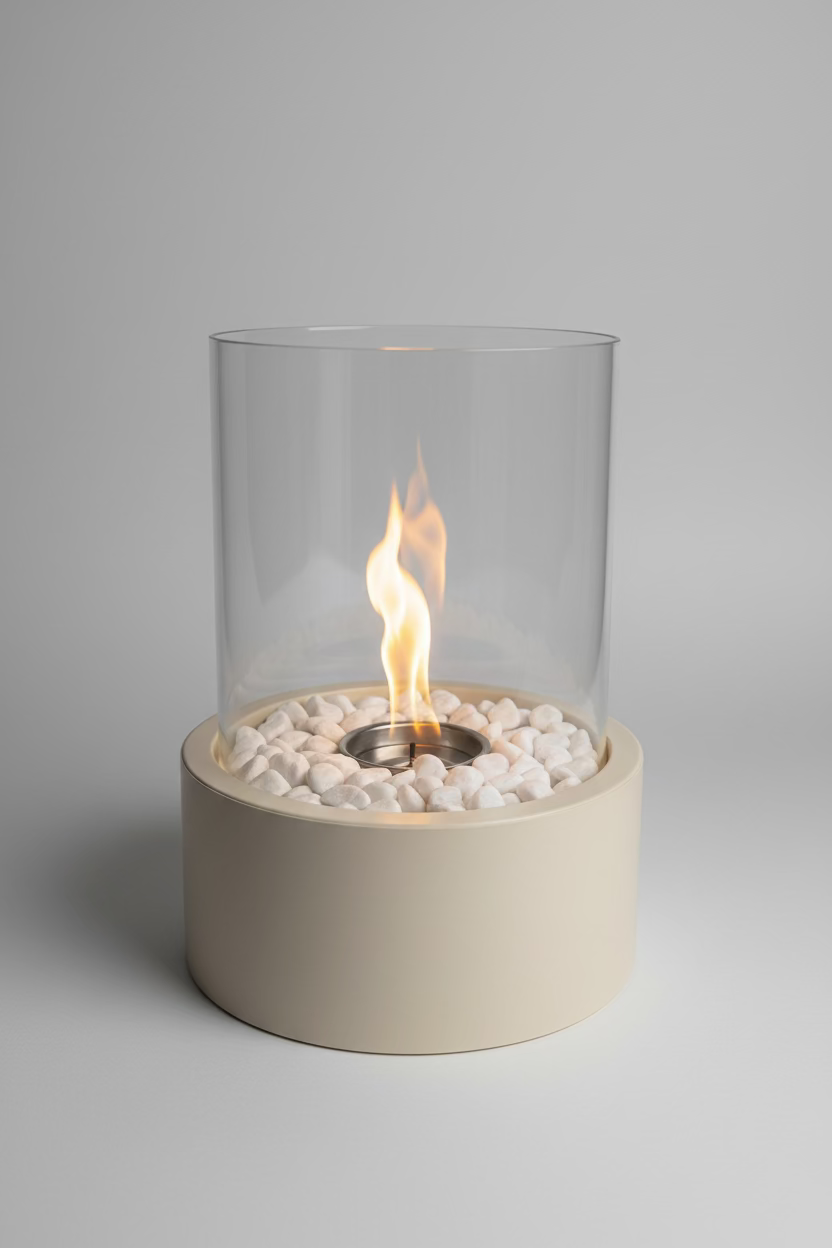 Urban Flame Premium Table Fire Pit XL Sand Beige Edition