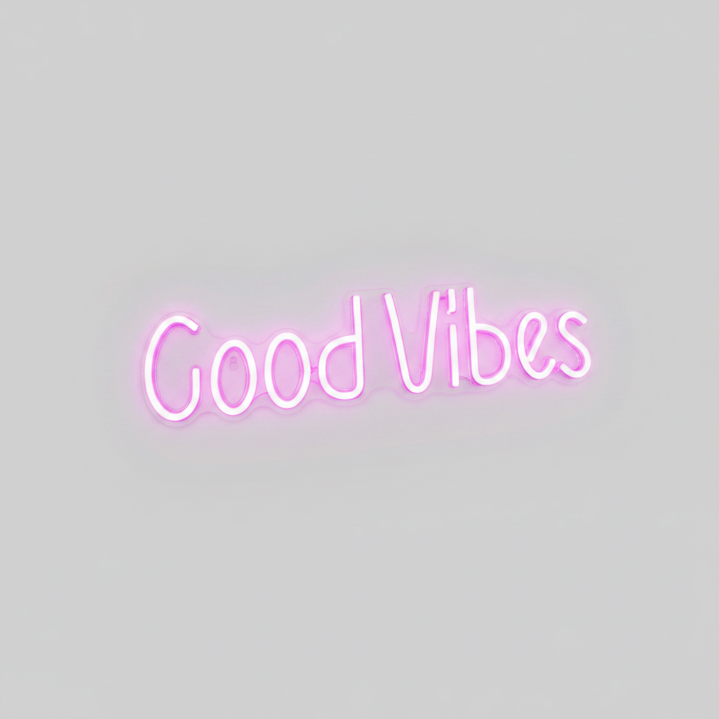 LED Neon Sign "Good Vibes"