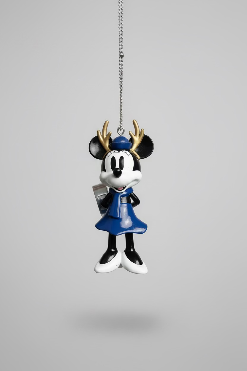 Disney Christmas Ornament "Minnie Mouse Winter Reindeer" - Blue