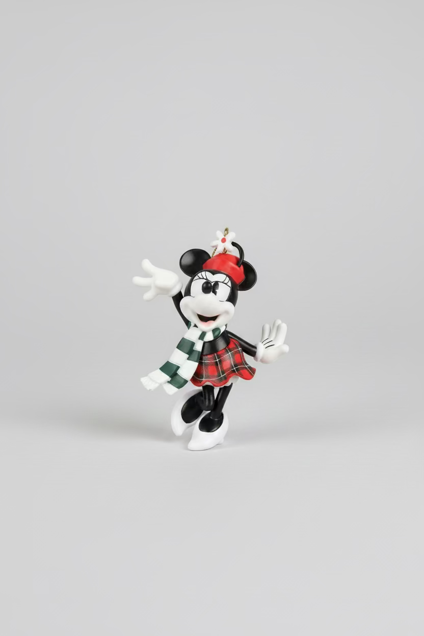 Disney Christmas Ornament "Minnie Mouse Winter Plaid"