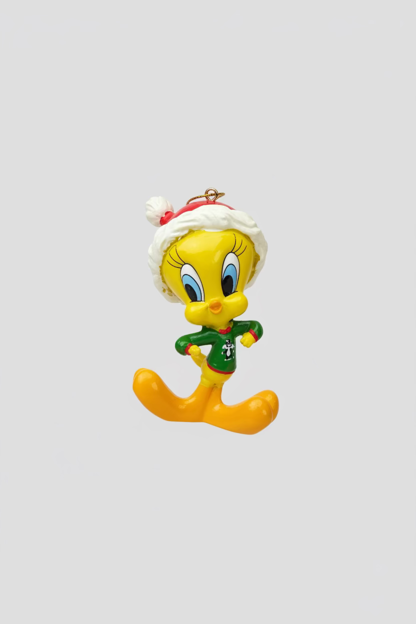 Looney Tunes Christmas Ornament "Tweety" with Santa Hat