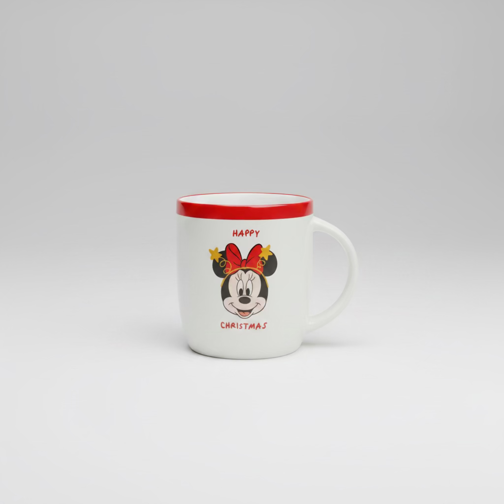 Disney Minnie Mouse Weihnachtsbecher „Happy Christmas“