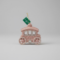 Glitzer Prinzessinnen-Kutsche Weihnachtsanhänger Rosa