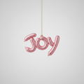 JOY Glitzer-Weihnachtsanhänger Rosa